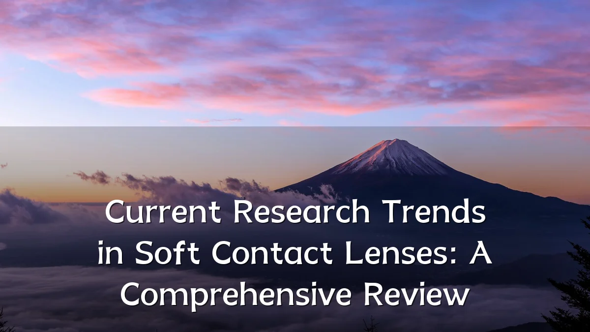 Current Research Trends in Soft Contact Lenses: A Comprehensive Review