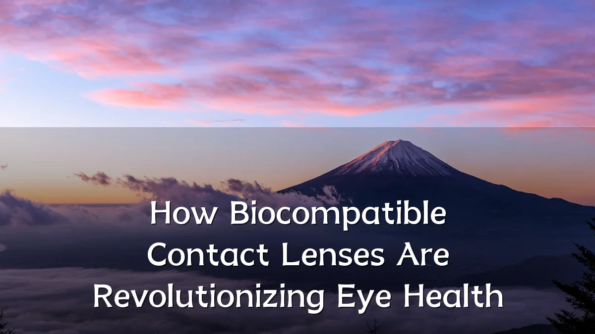 How Biocompatible Contact Lenses Are Revolutionizing Eye Health