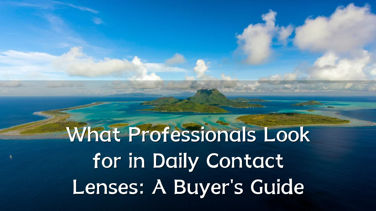 What Professionals Look for in Daily Contact Lenses: A Buyer's Guide