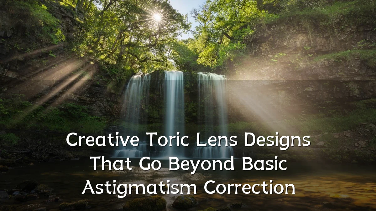Creative Toric Lens Designs That Go Beyond Basic Astigmatism Correction