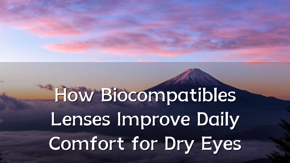 How Biocompatibles Lenses Improve Daily Comfort for Dry Eyes