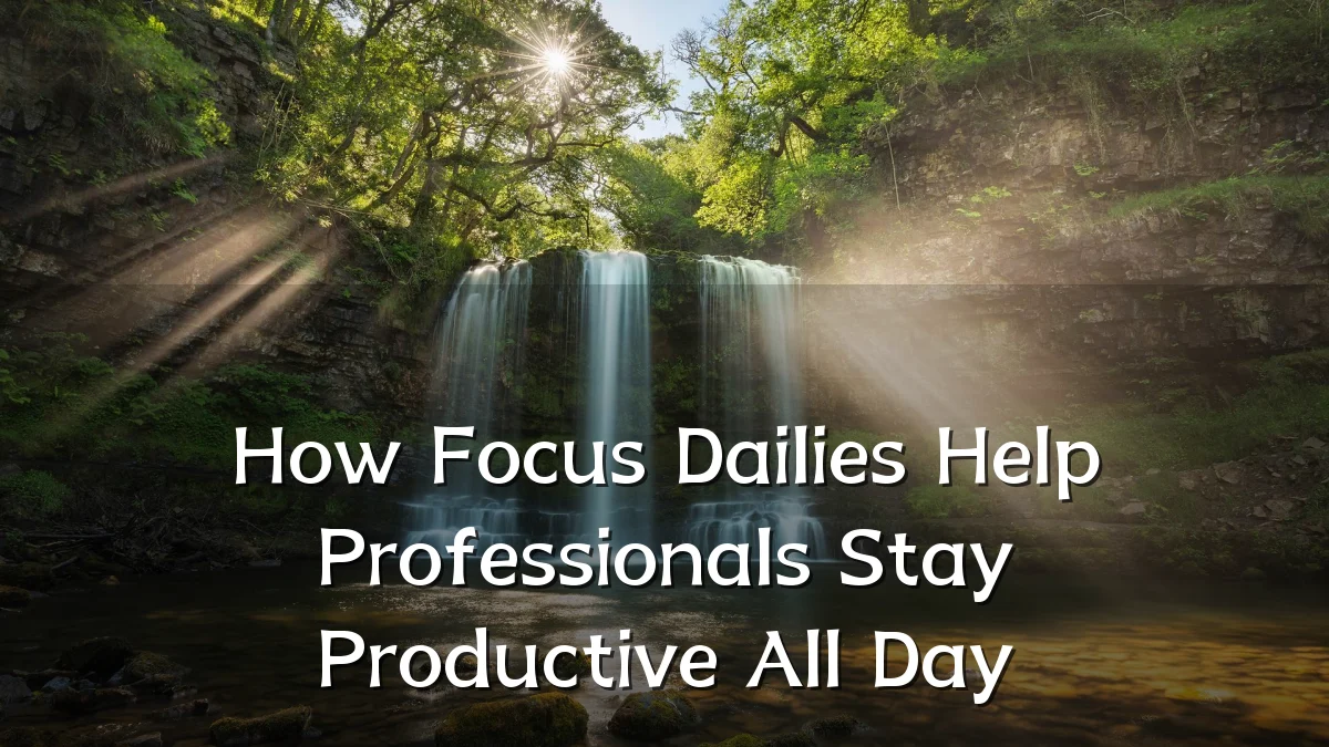 How Focus Dailies Help Professionals Stay Productive All Day