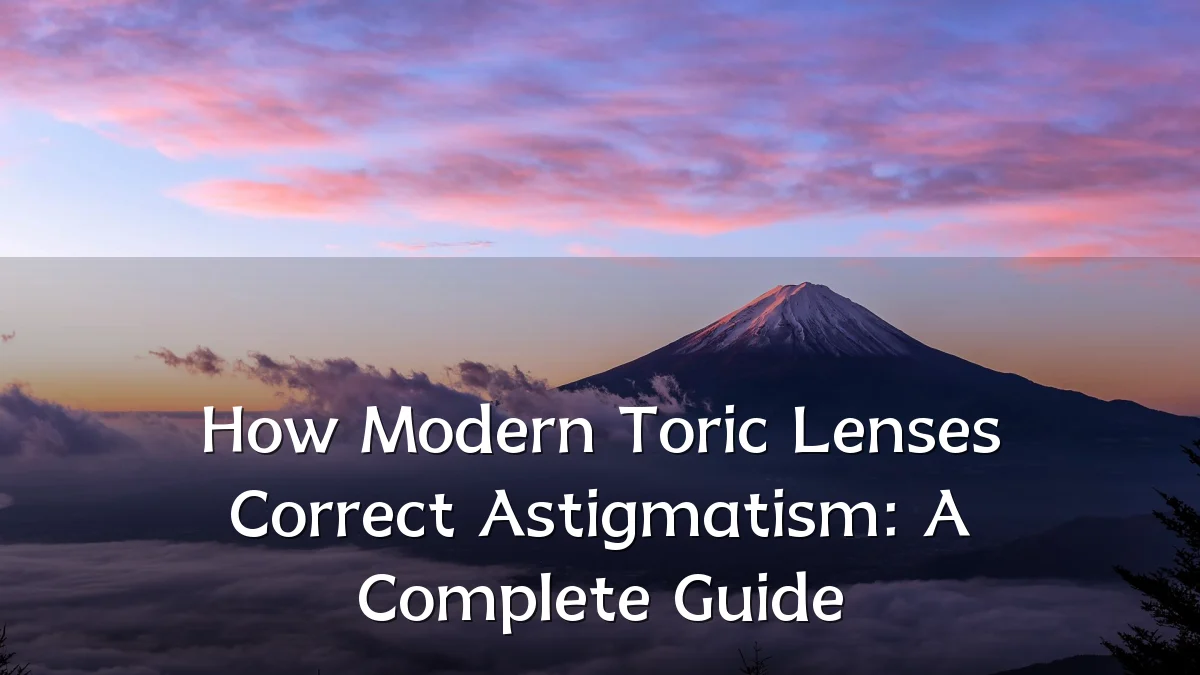How Modern Toric Lenses Correct Astigmatism: A Complete Guide