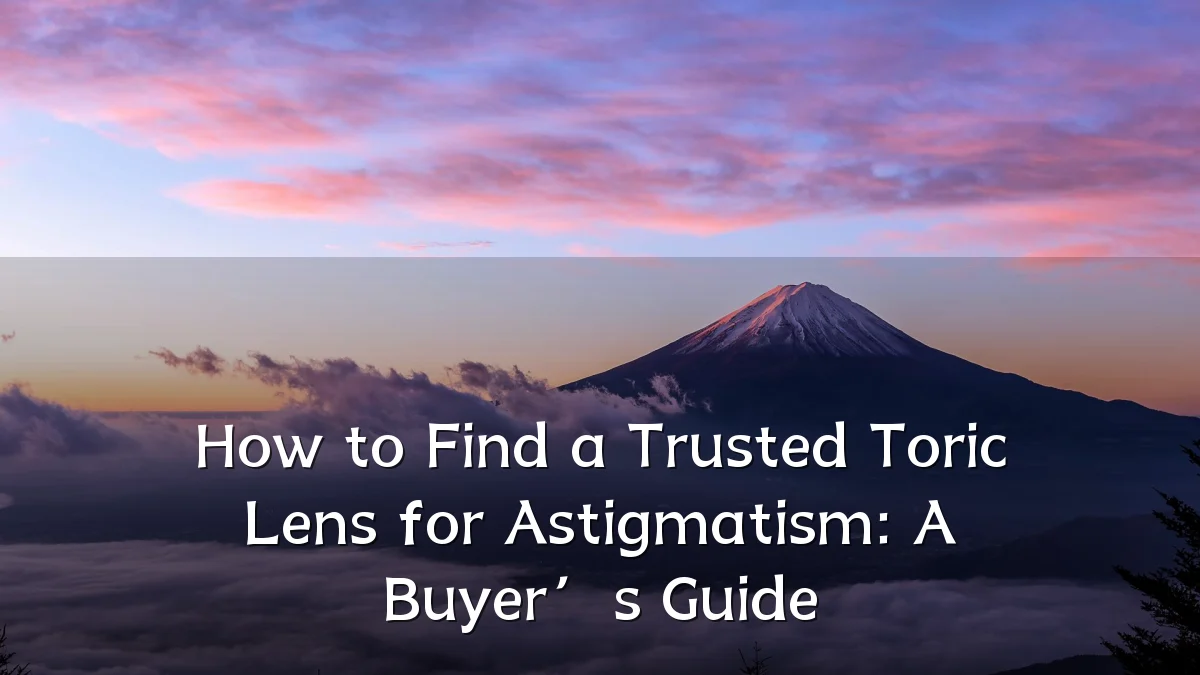 How to Find a Trusted Toric Lens for Astigmatism: A Buyer’s Guide
