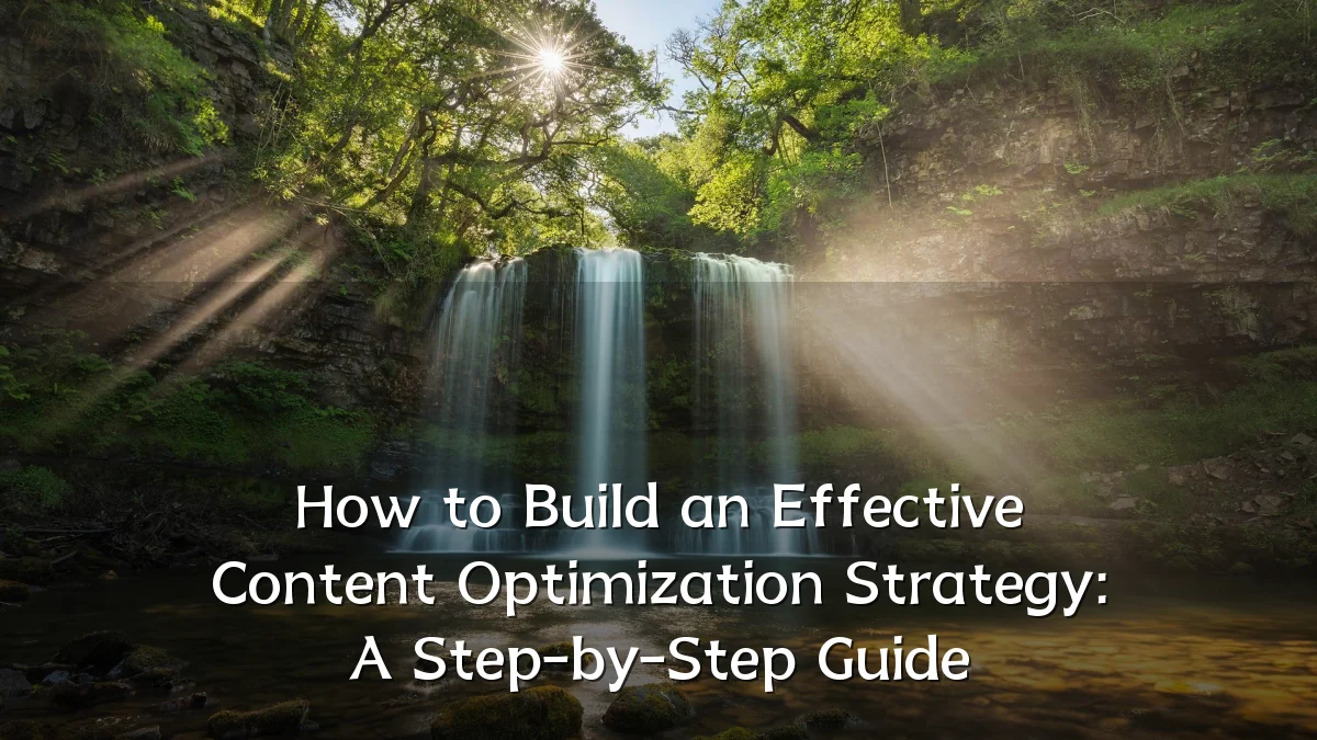 How to Build an Effective Content Optimization Strategy: A Step-by-Step Guide