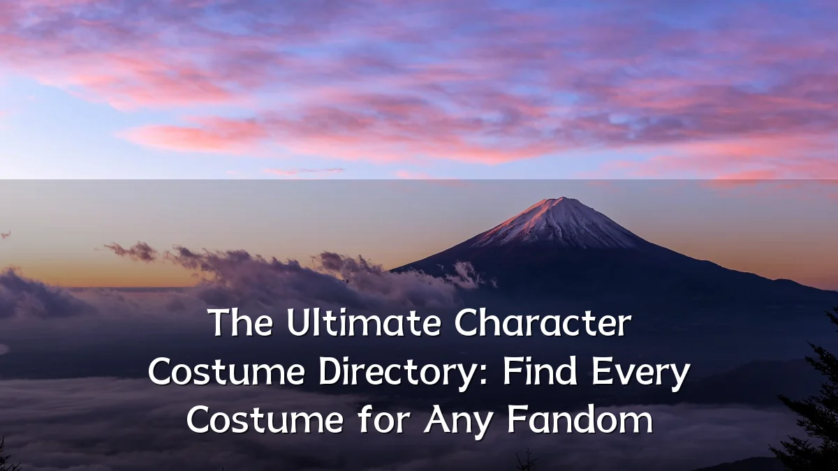 The Ultimate Character Costume Directory: Find Every Costume for Any Fandom